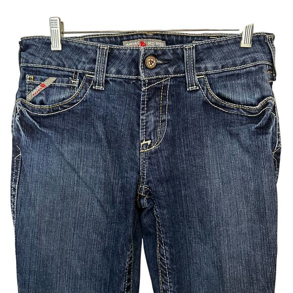 Ariat FR Jeans Womens 28R Mid Rise Boot Flame Resistant Western‎ Work Denim - Picture 5 of 9